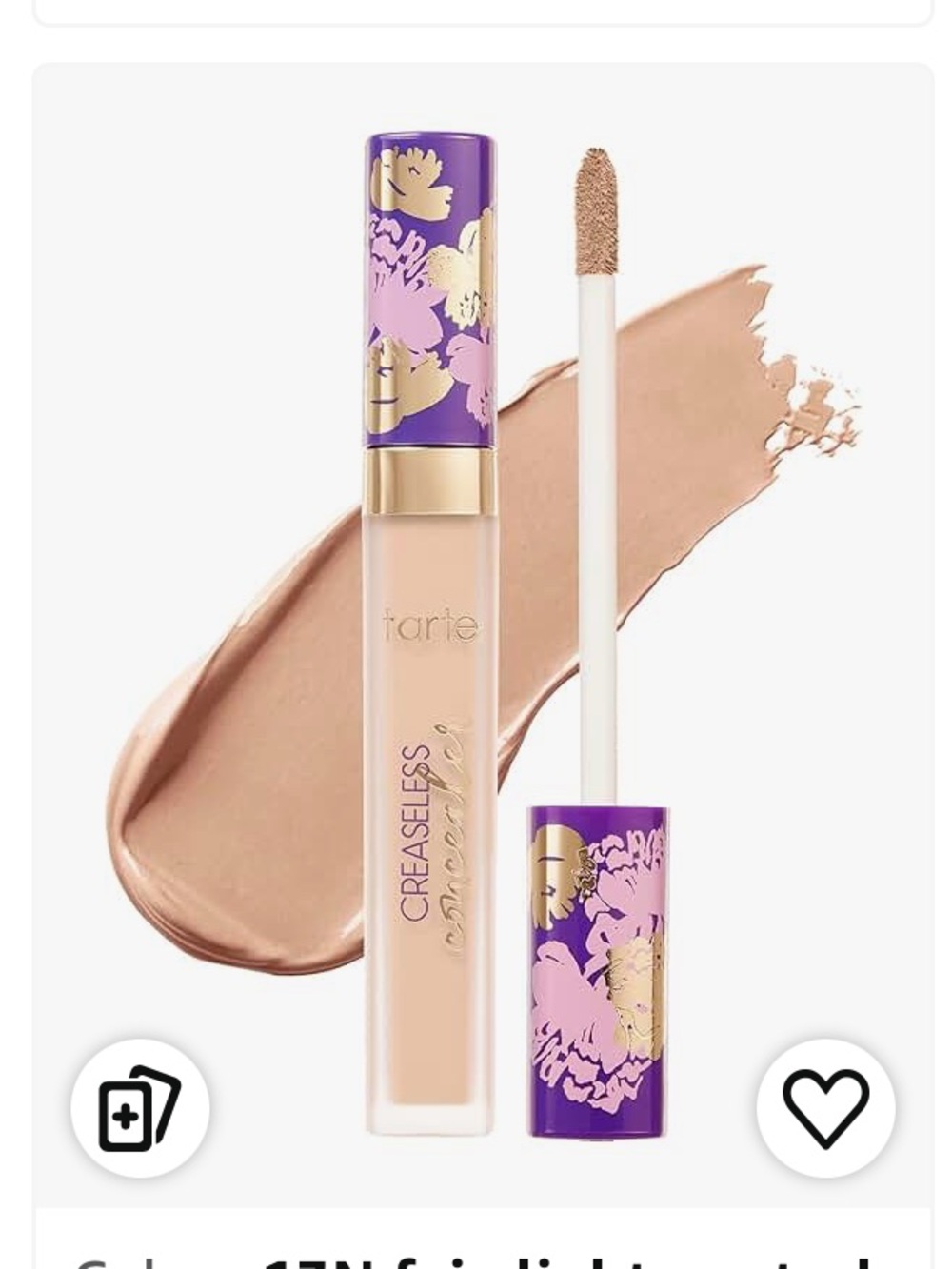 tarte Creaseless Concealer - light honey 22H